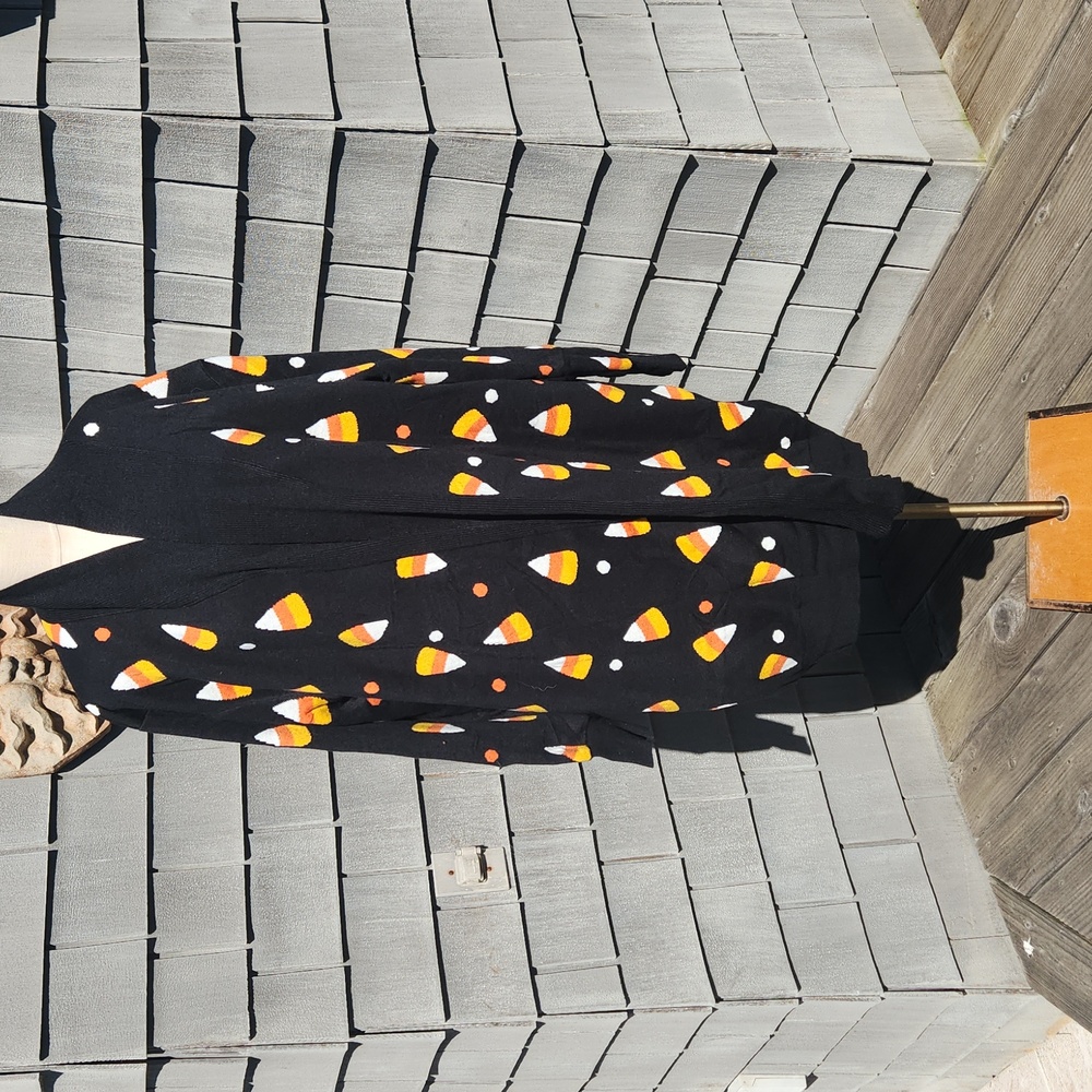 Backstitch Bruja Candy Corn Sweater Size 3X - Picture 2 of 15